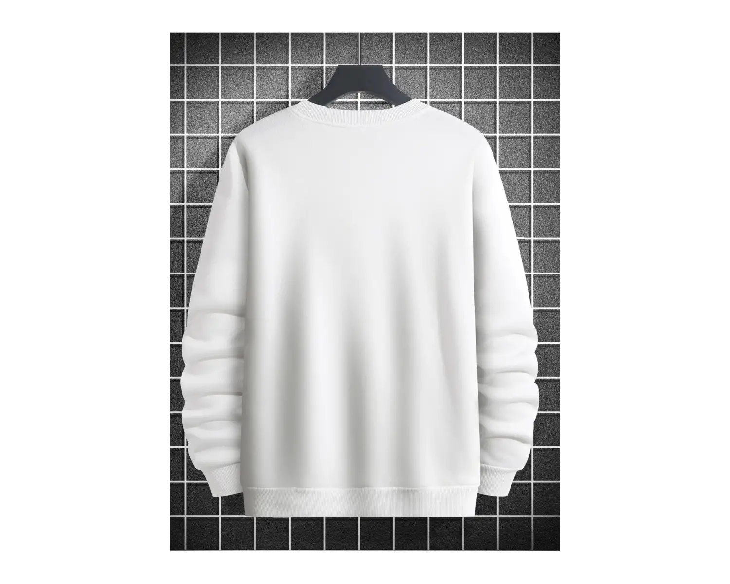 Unisex Kadın/Erkek Beyaz Who Am I Oversize Bisiklet Yaka Pamuklu Sweatshirt