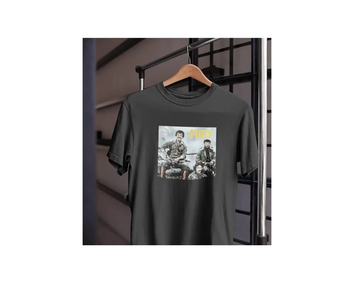 Unısex Kadın Erkek Brad Pitt Fury Bergen Müslüm Ferdi Azer Bülbül %100 Pamuk Siyah Beyaz T-shirt