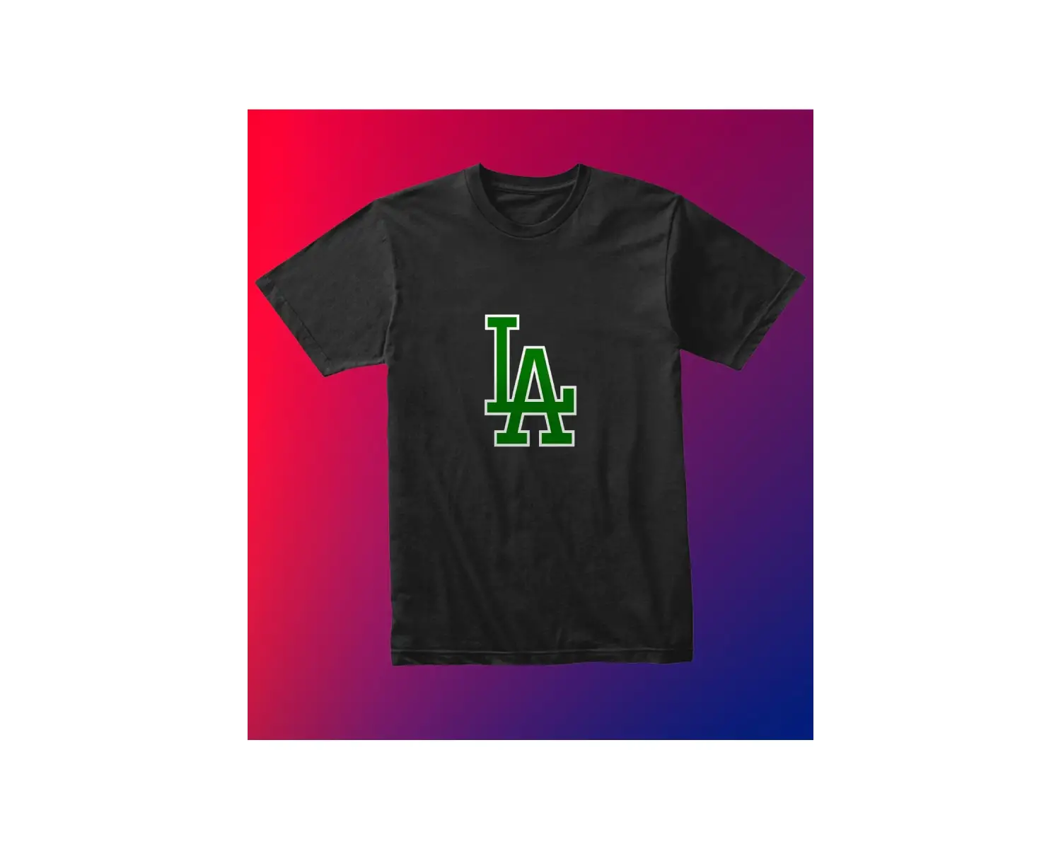 Unısex Kadın Erkek Calıfornıa Los Angales Baskılı Siyah Beyaz % 100 Pamuk Tasarım T-shirt