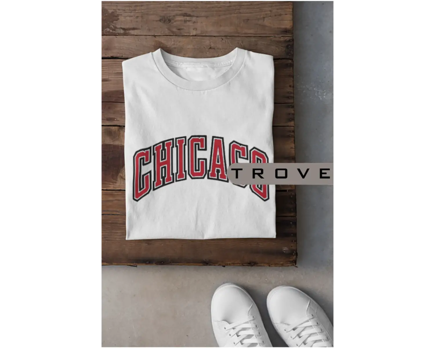 Unısex Kadın Erkek Chıcago Baskılı Siyah Beyaz % 100 Pamuk Tasarım T-shirt