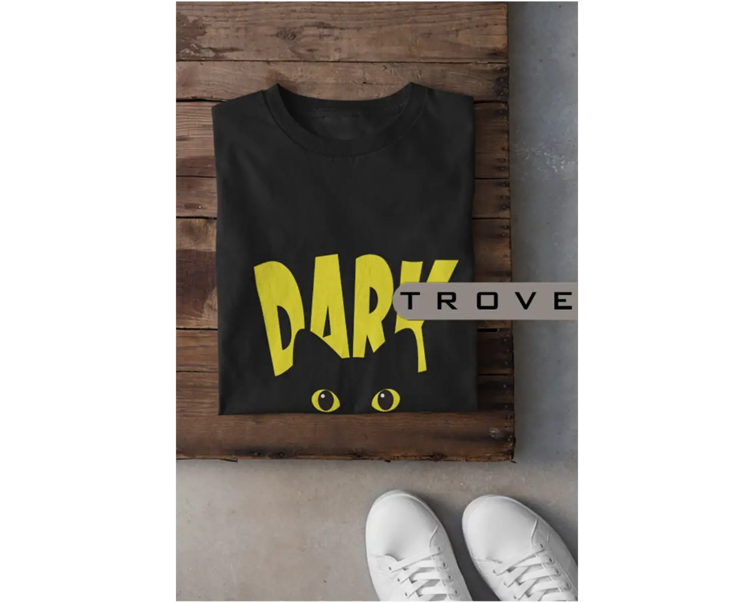 Unısex Kadın Erkek Dark %100 Pamuk Baskılı Siyah Beyaz T-shirt