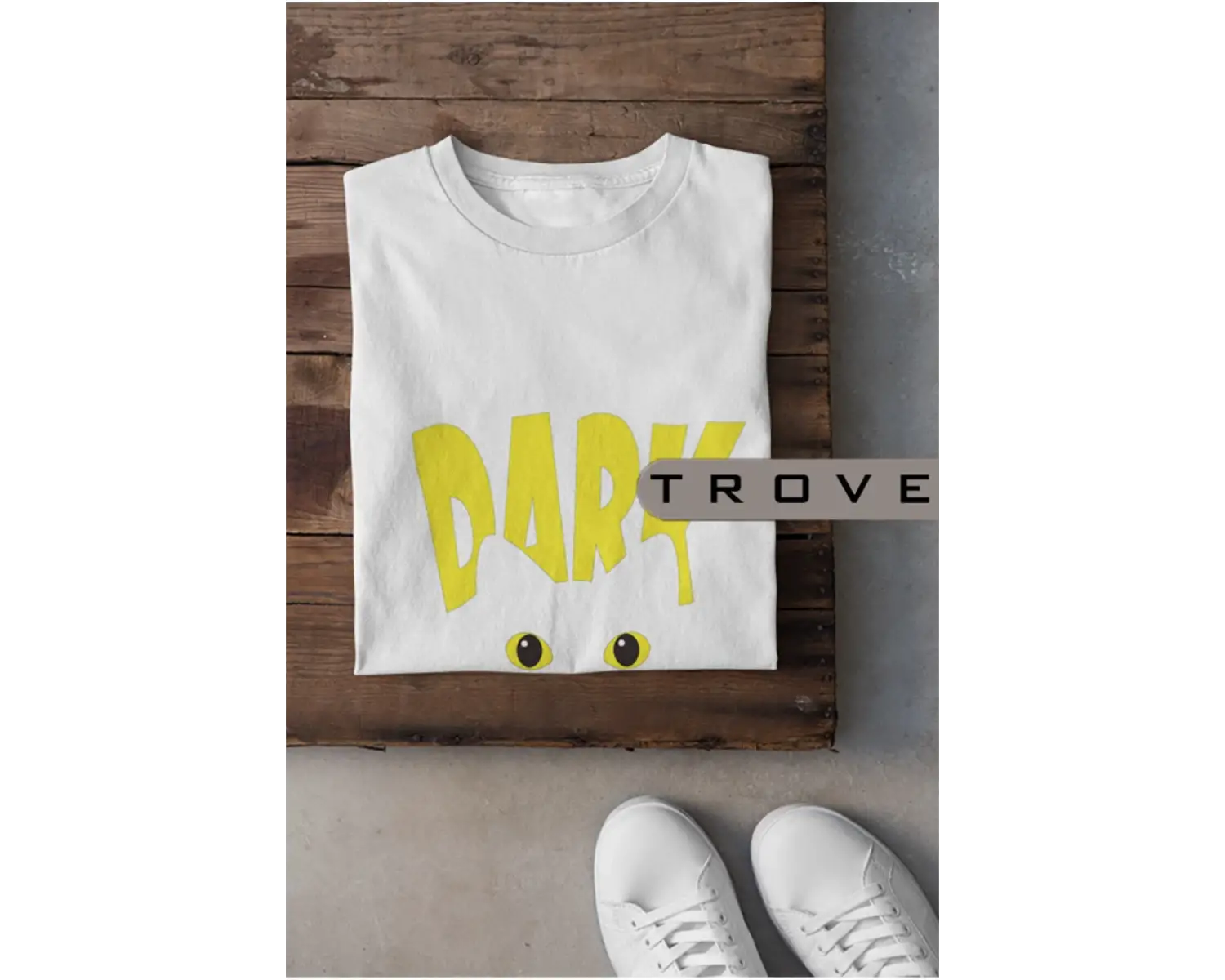 Unısex Kadın Erkek Dark %100 Pamuk Baskılı Siyah Beyaz T-shirt