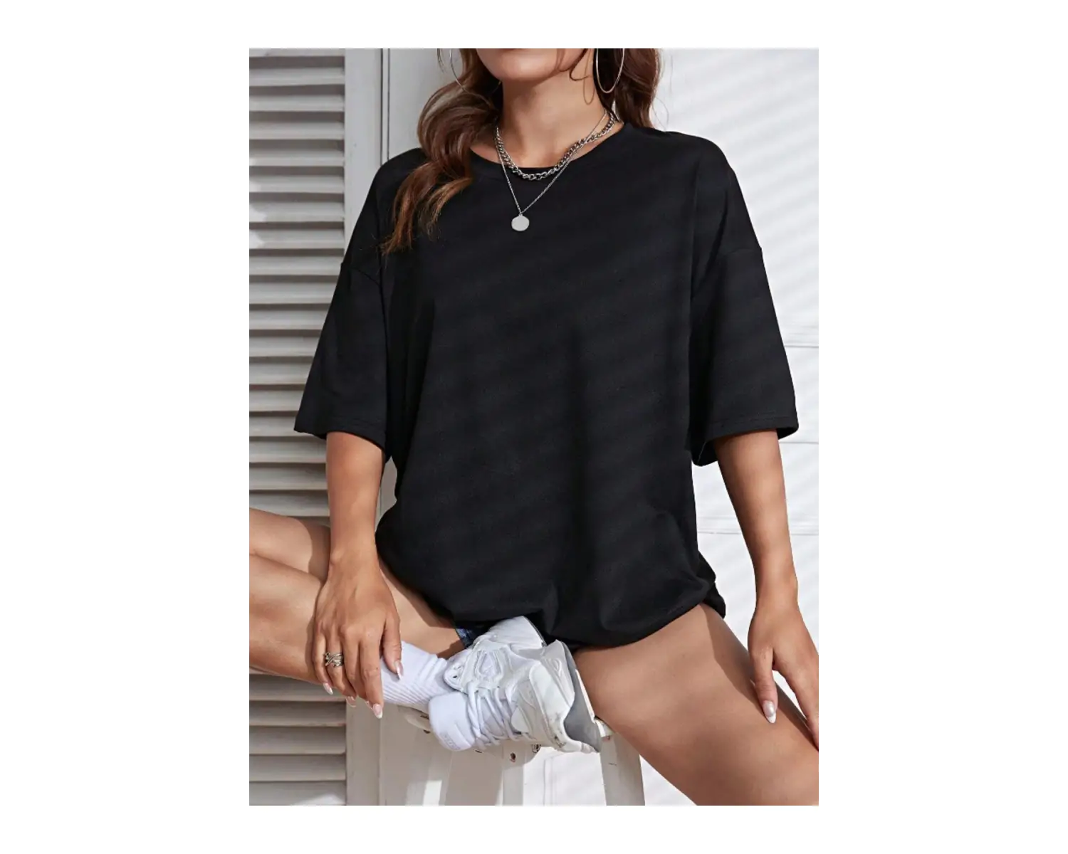 Unisex Kadın/Erkek Düz Renkli Özel Baskılı Oversize Pamuk Penye Bisiklet Yaka T-Shirt