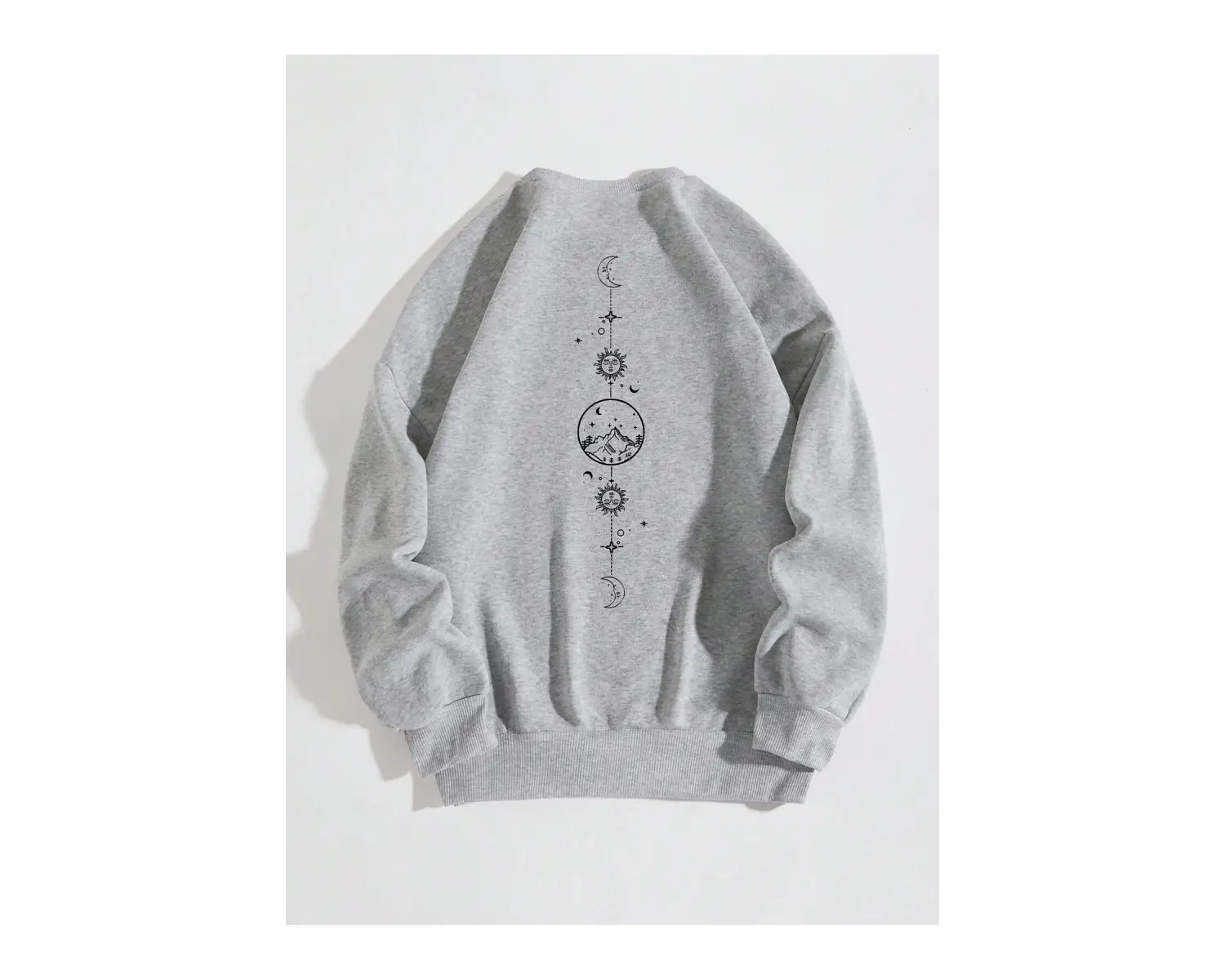 Unisex Kadın/Erkek Grafik Desenli Sweat