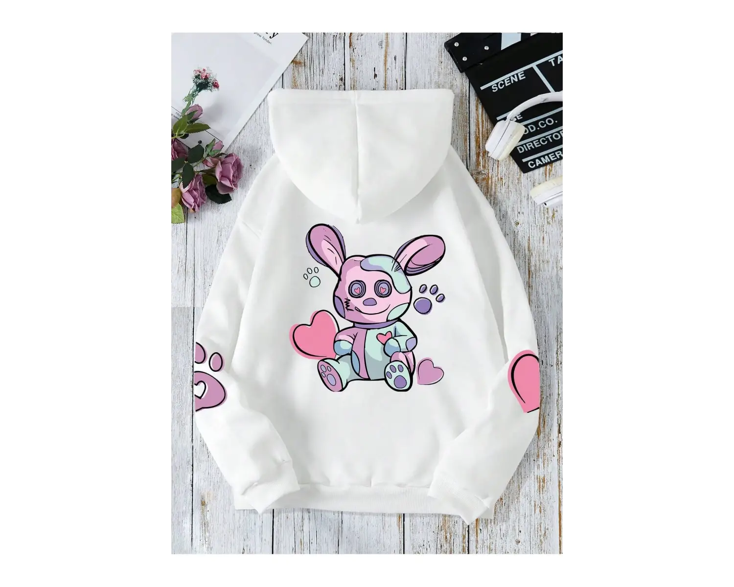 Unisex Kadın/Erkek Harajuka Sokakt Yazılı Grafik Sweat