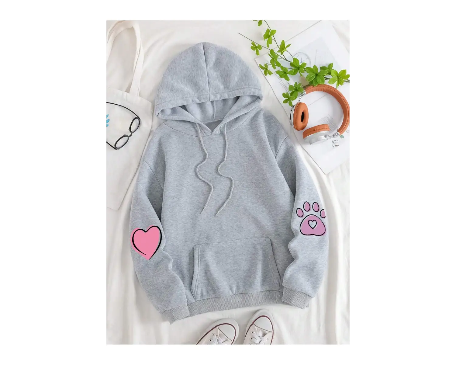 Unisex Kadın/Erkek Harajuka Sokakt Yazılı Grafik Sweat