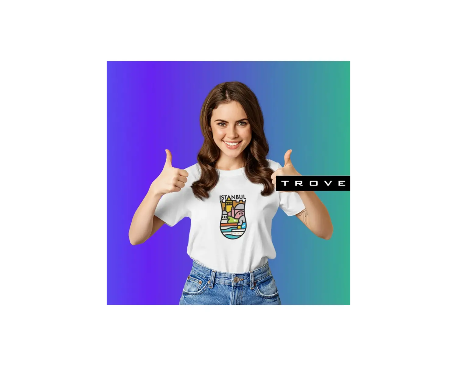 Unısex Kadın Erkek Hediye Istanbul Yedi Tepe Baskılı Çay Bardak % 100 Pamuk Tasarım T-shirt