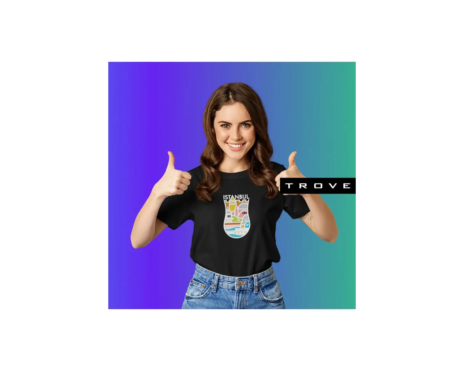 Unısex Kadın Erkek Hediye Istanbul Yedi Tepe Baskılı Çay Bardak % 100 Pamuk Tasarım T-shirt