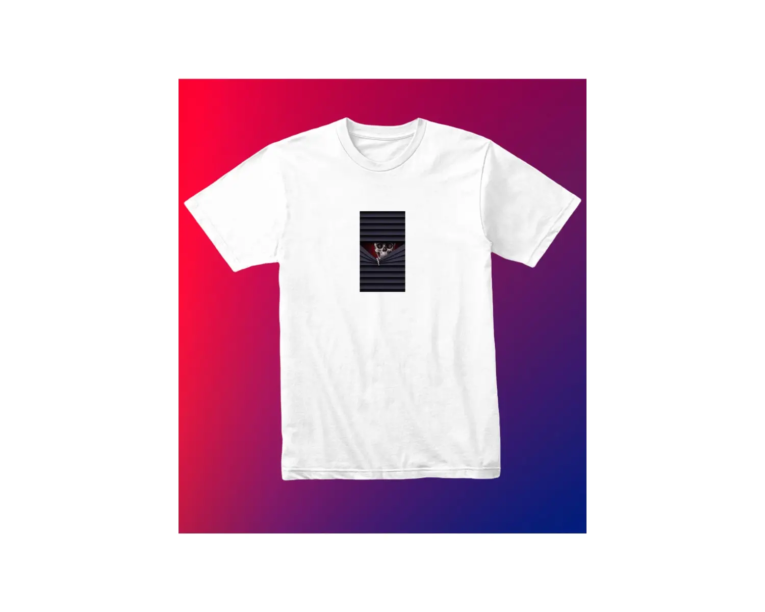 Unısex Kadın Erkek Kuru Kafa Kepenk Arası Dükkan Siyah Beyaz % 100 Pamuk Tasarım T-shirt