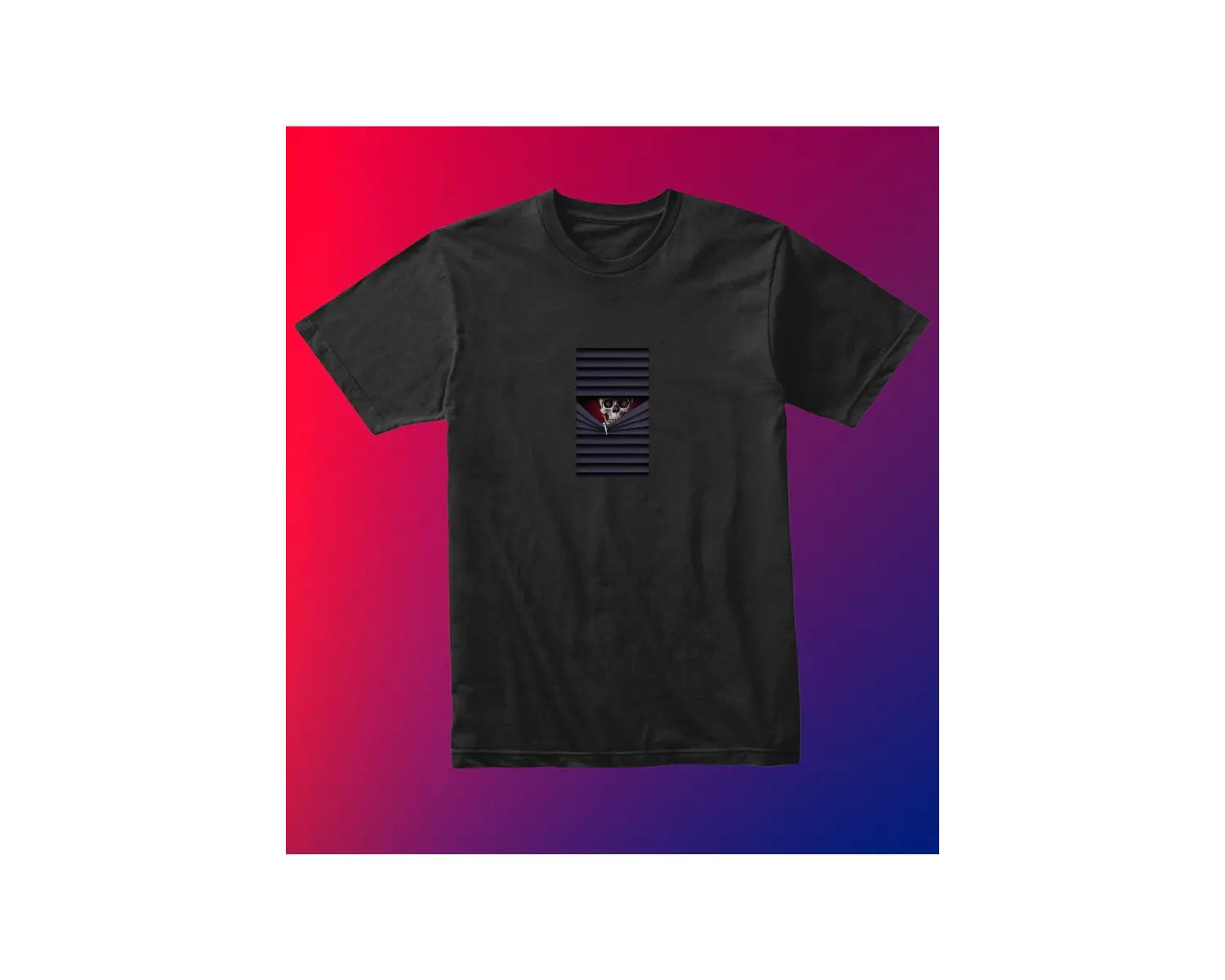 Unısex Kadın Erkek Kuru Kafa Kepenk Arası Dükkan Siyah Beyaz % 100 Pamuk Tasarım T-shirt