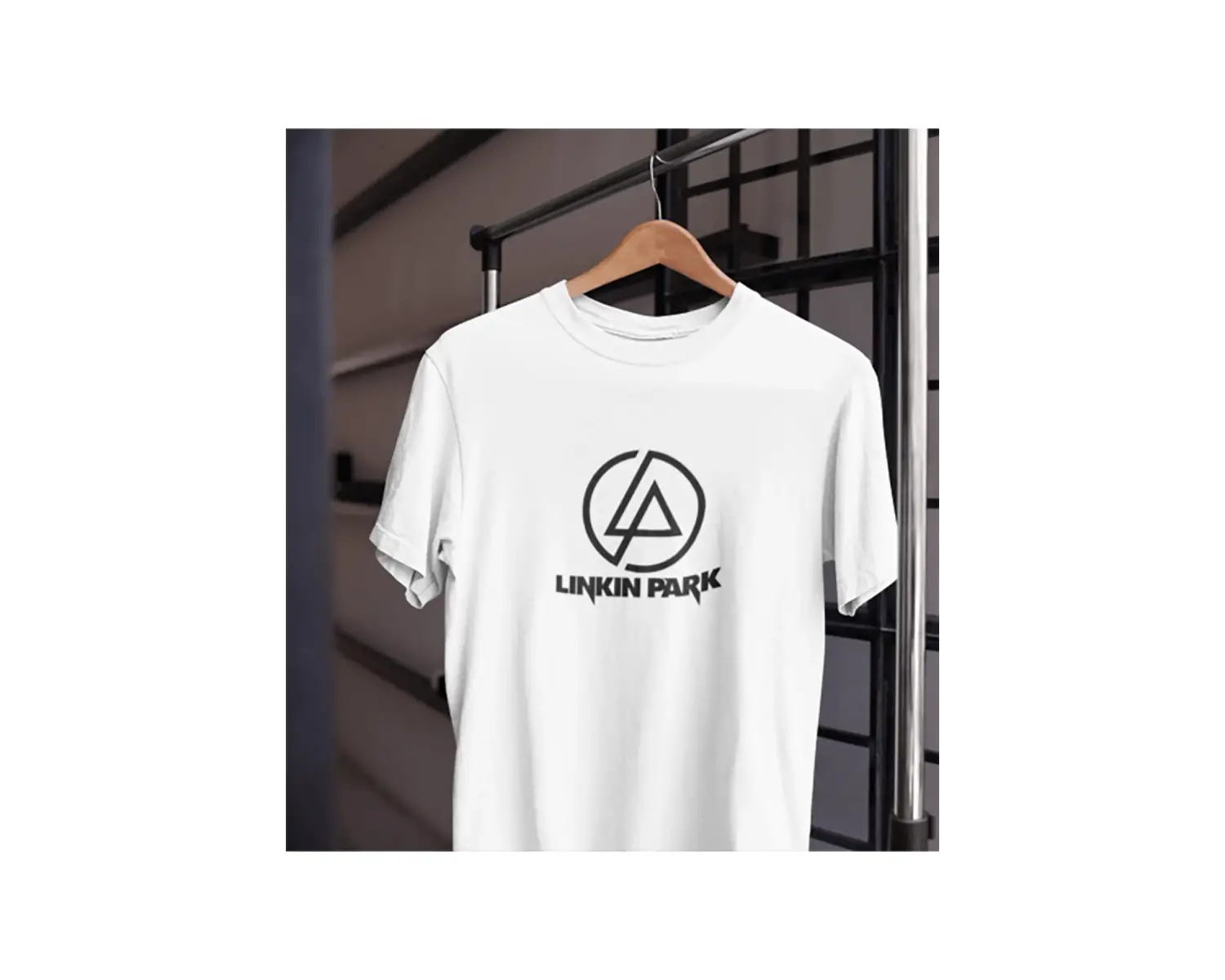 Unısex Kadın Erkek Linkin Park Rock Grup Xero Siyah Beyaz Tasarım Baskılı %100 Pamuk T-shirt