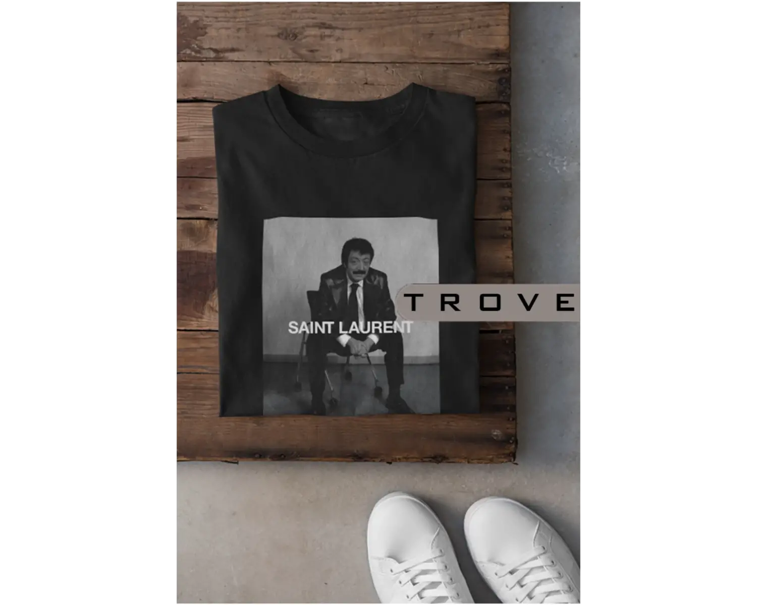 Unısex Kadın Erkek Müslüm Gürses Tasarım Katalog %100 Pamuk Baskılı Siyah Beyaz T-shirt