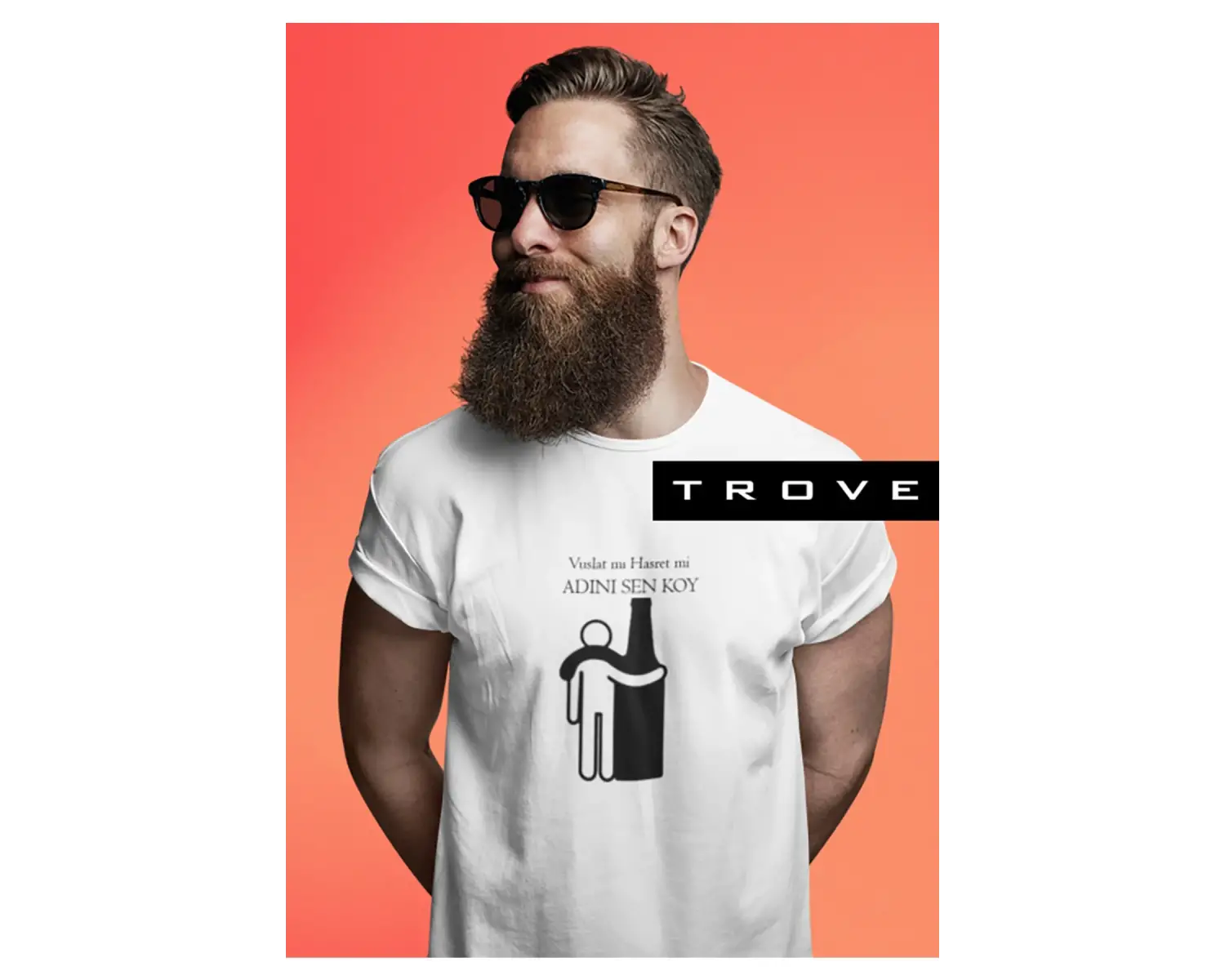 Unısex Kadın Erkek Müslüm Gürses Vuslat Hasret Dost Keder Siyah Beyaz % 100 Pamuk Tasarım T-shirt