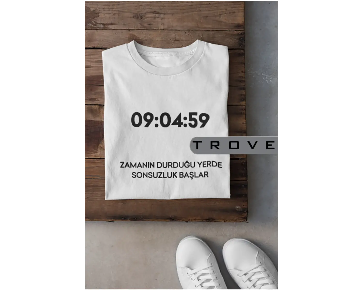 Unısex Kadın Erkek Mustafa Kemal Atatürk Zaman Sonsuzluk 09.04.59 % 100 Pamuk Tasarım T-shirt