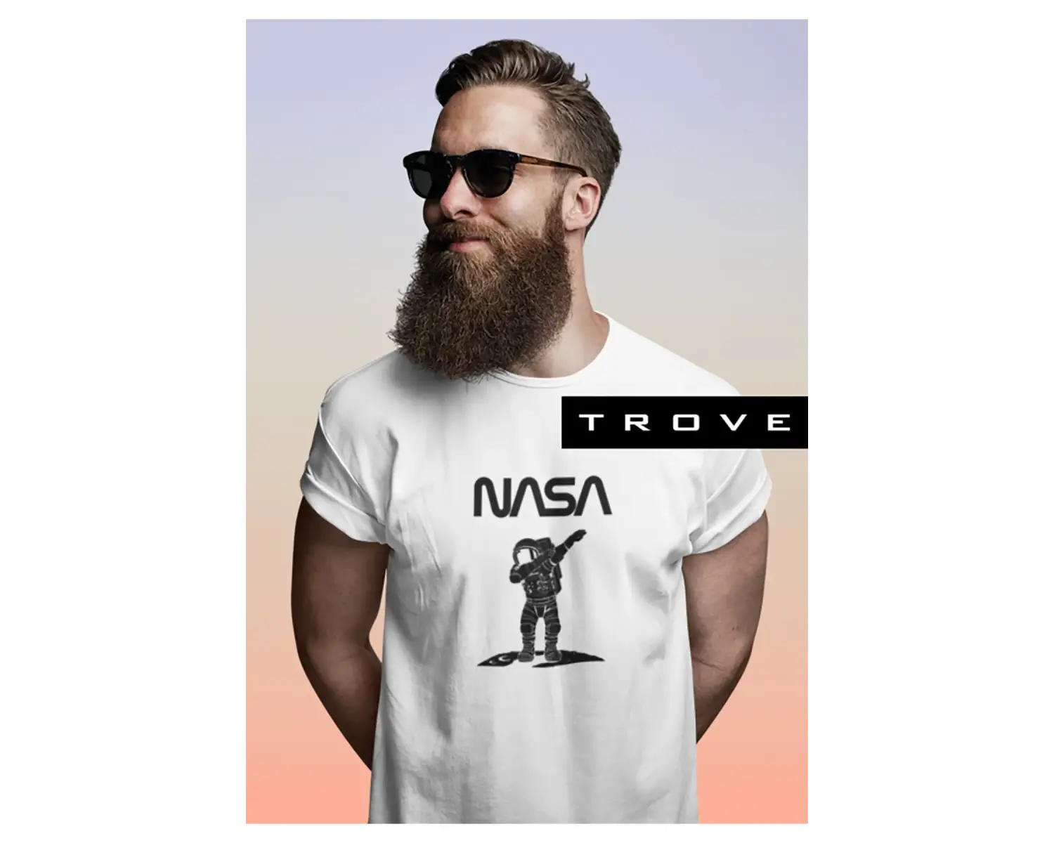 Unısex Kadın Erkek Nasa Çılgın Astronot % 100 Pamuk Tasarım T-shirt