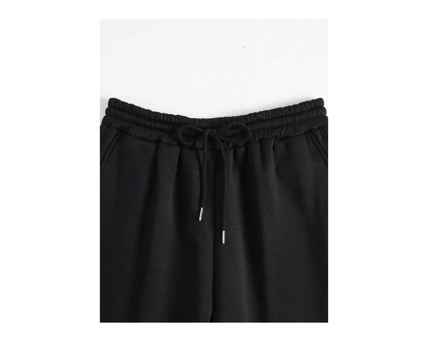 Unisex Kadın/Erkek Özel Renkli Düz Paça Lastik Eşofman Altı Jogger