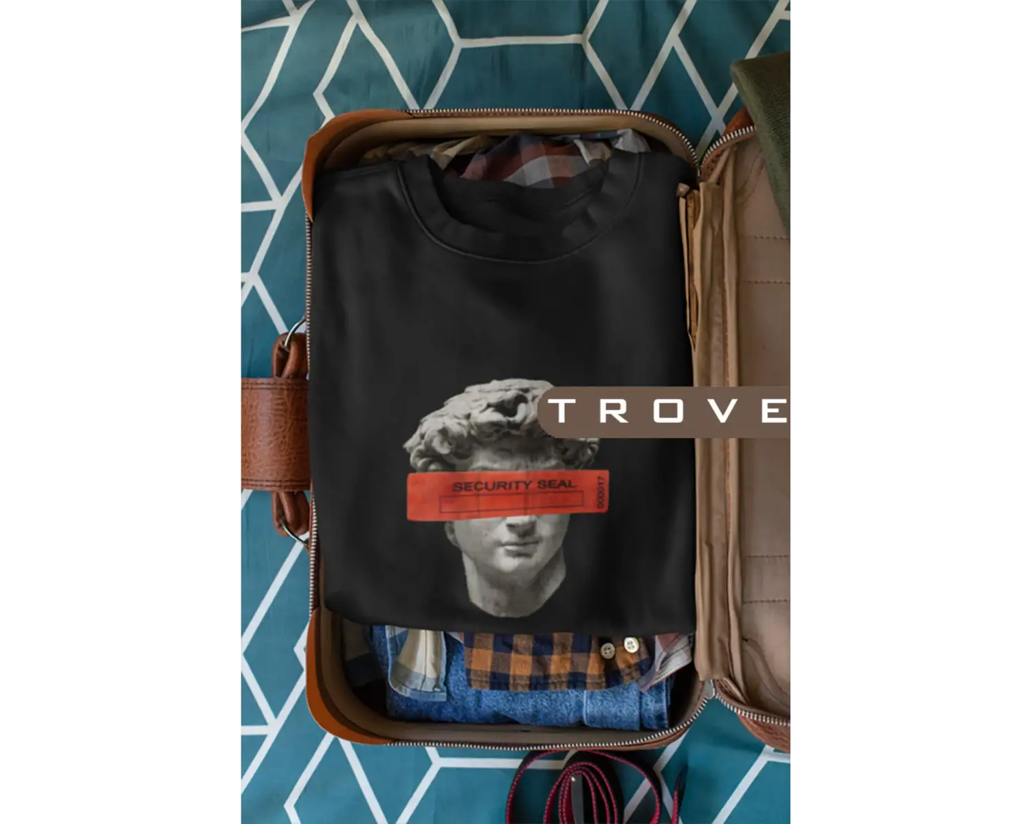 Unısex Kadın Erkek Securıty Seal Suçlu Mitoloji Uzun Kollu %100 Pamuk Sweatshirt Beyaz