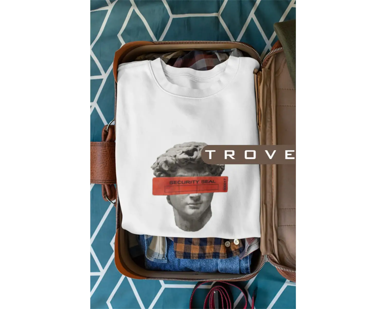 Unısex Kadın Erkek Securıty Seal Suçlu Mitoloji Uzun Kollu %100 Pamuk Sweatshirt Beyaz