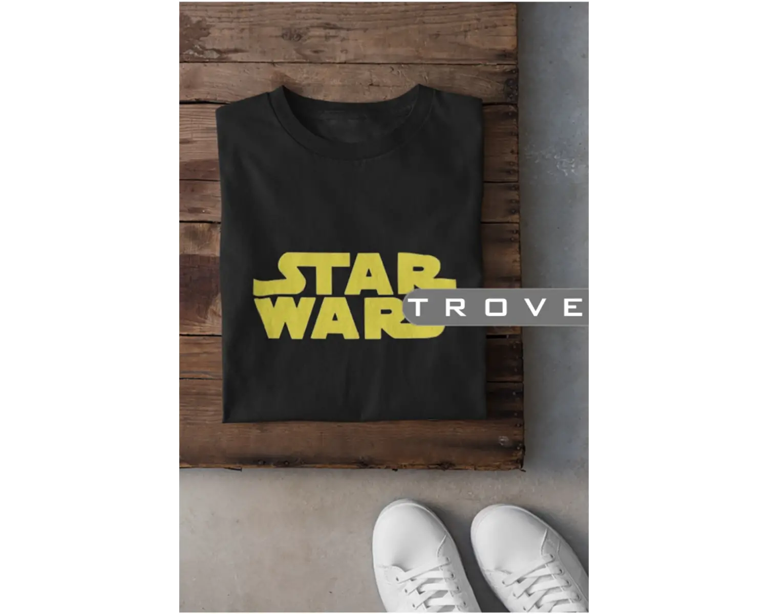 Unısex Kadın Erkek Star Wars Siyah Beyaz Tasarım Baskılı %100 Pamuk T-shirt