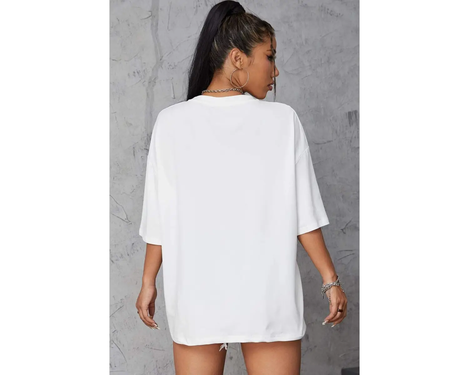 Unisex Kalp Baskılı T-shirt