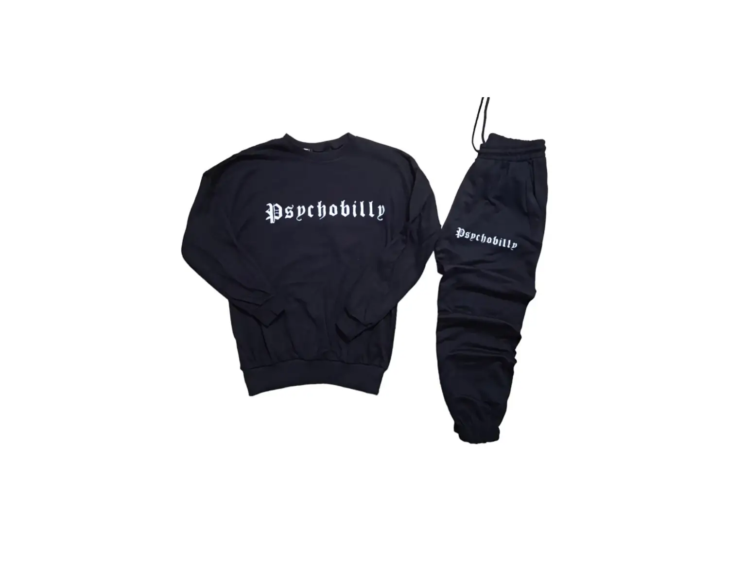 Unisex Kapüşonlu Siyah Sweatshirt ve Siyah Eşofman Altı 2li Set Alt Üst Takım ac