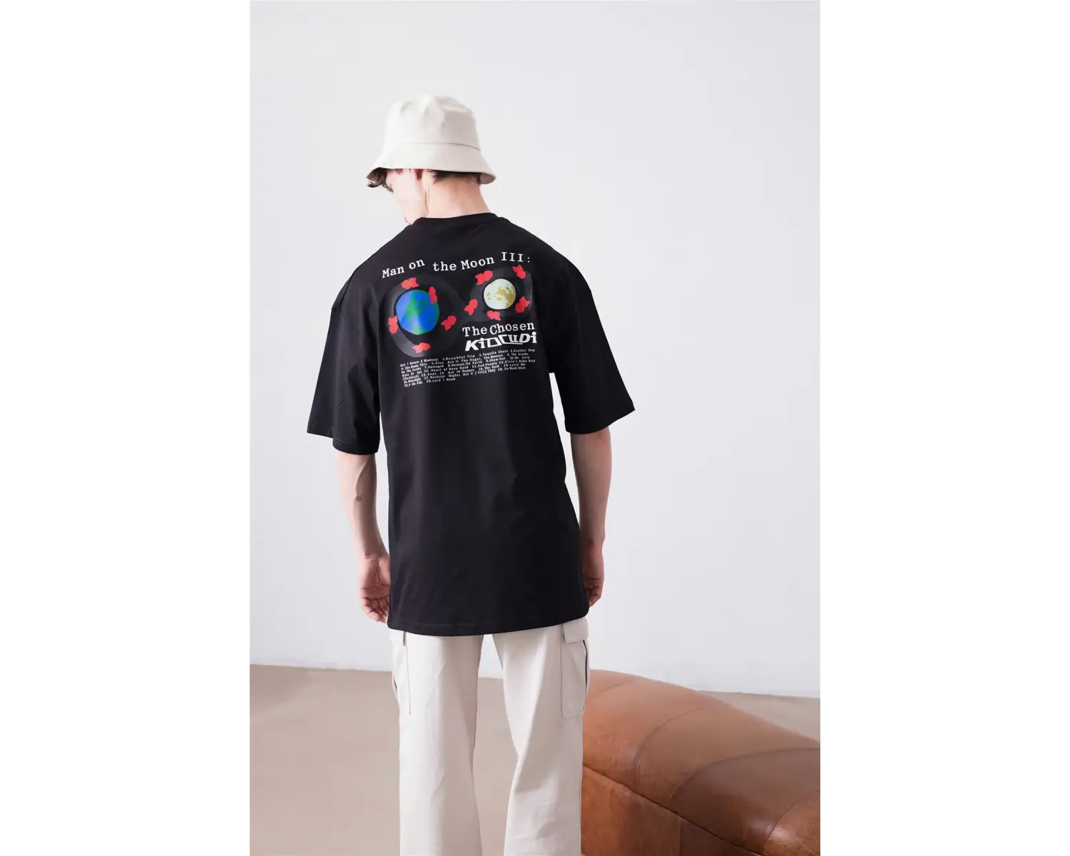 Unisex Kid Cudi Man Of The Moon 3 Beyaz Tshirt