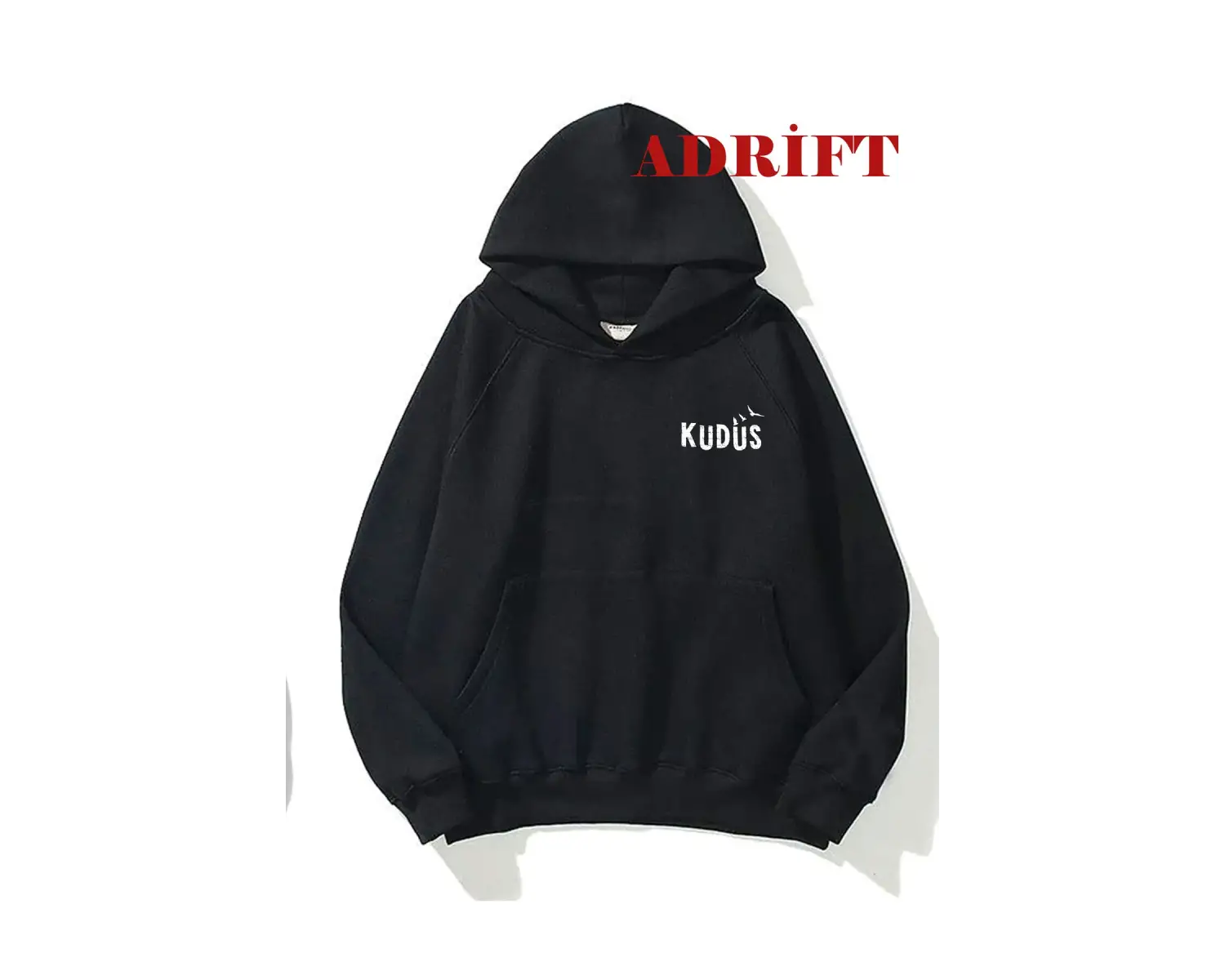 Unisex KudüsSweatshirt Hoodie Kapşonlu Beyaz