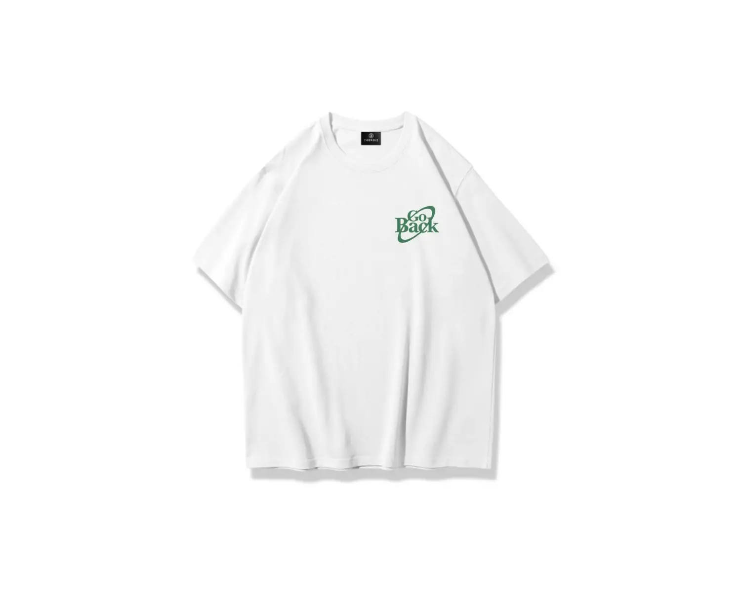 Unisex Lets Go Back Tshirt Beyaz