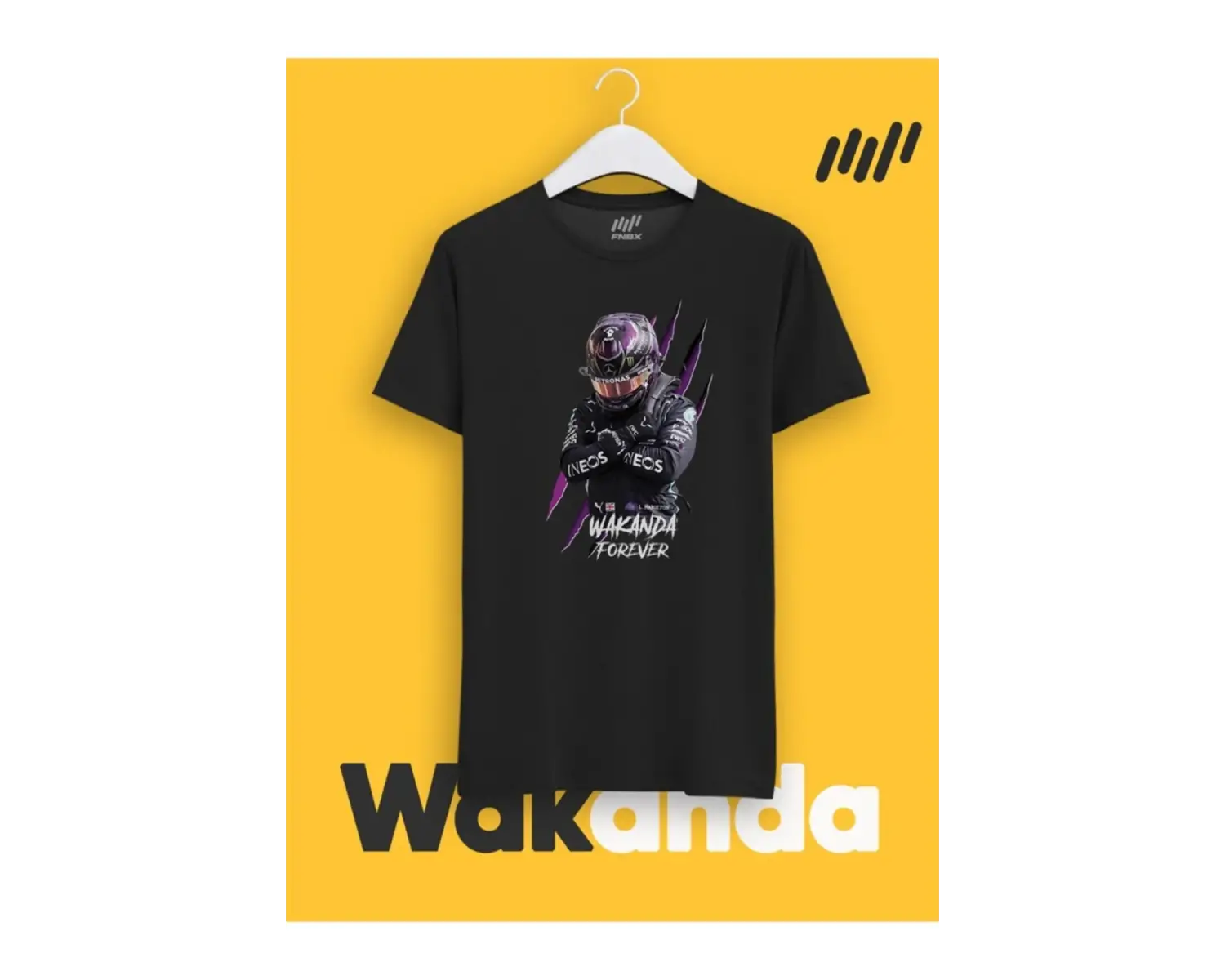 Unisex Lewis Hamilton Wakanda Forever T-shirt