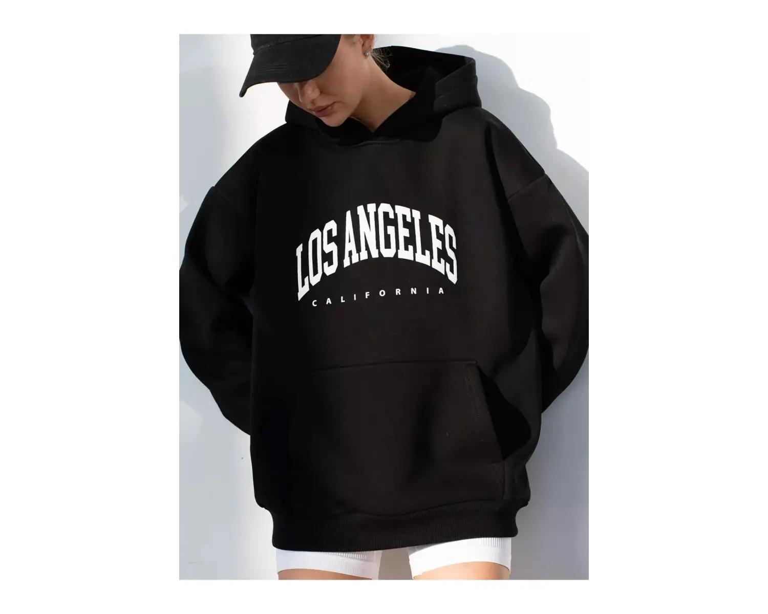 Unisex Los Angeles Sweatshirt Beyaz