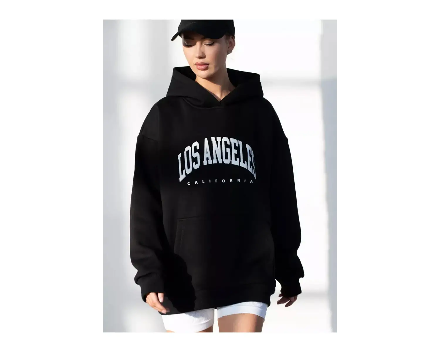 Unisex Los Angeles Sweatshirt Beyaz