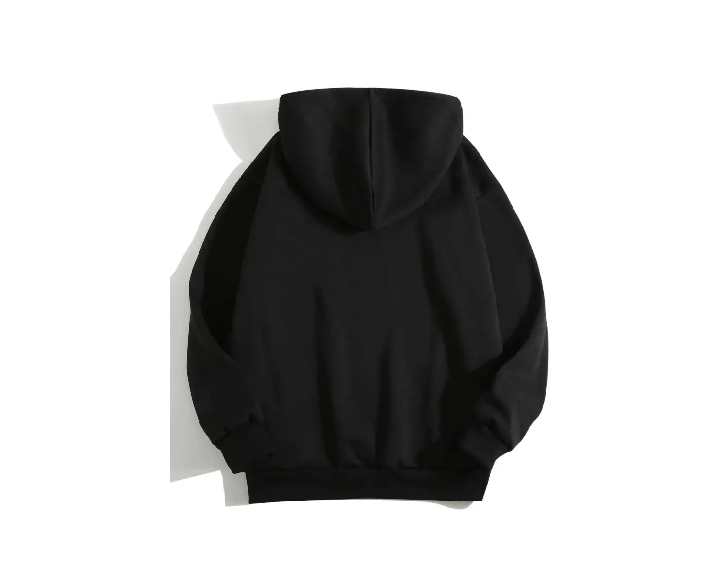 Unisex Love Baskılı Oversize Kapüşonlu Sweatshirt Siyah