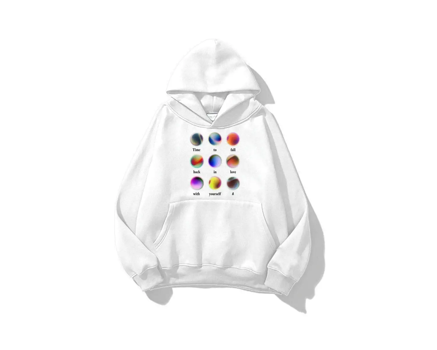 Unisex Love Yourself Sweatshirt Beyaz