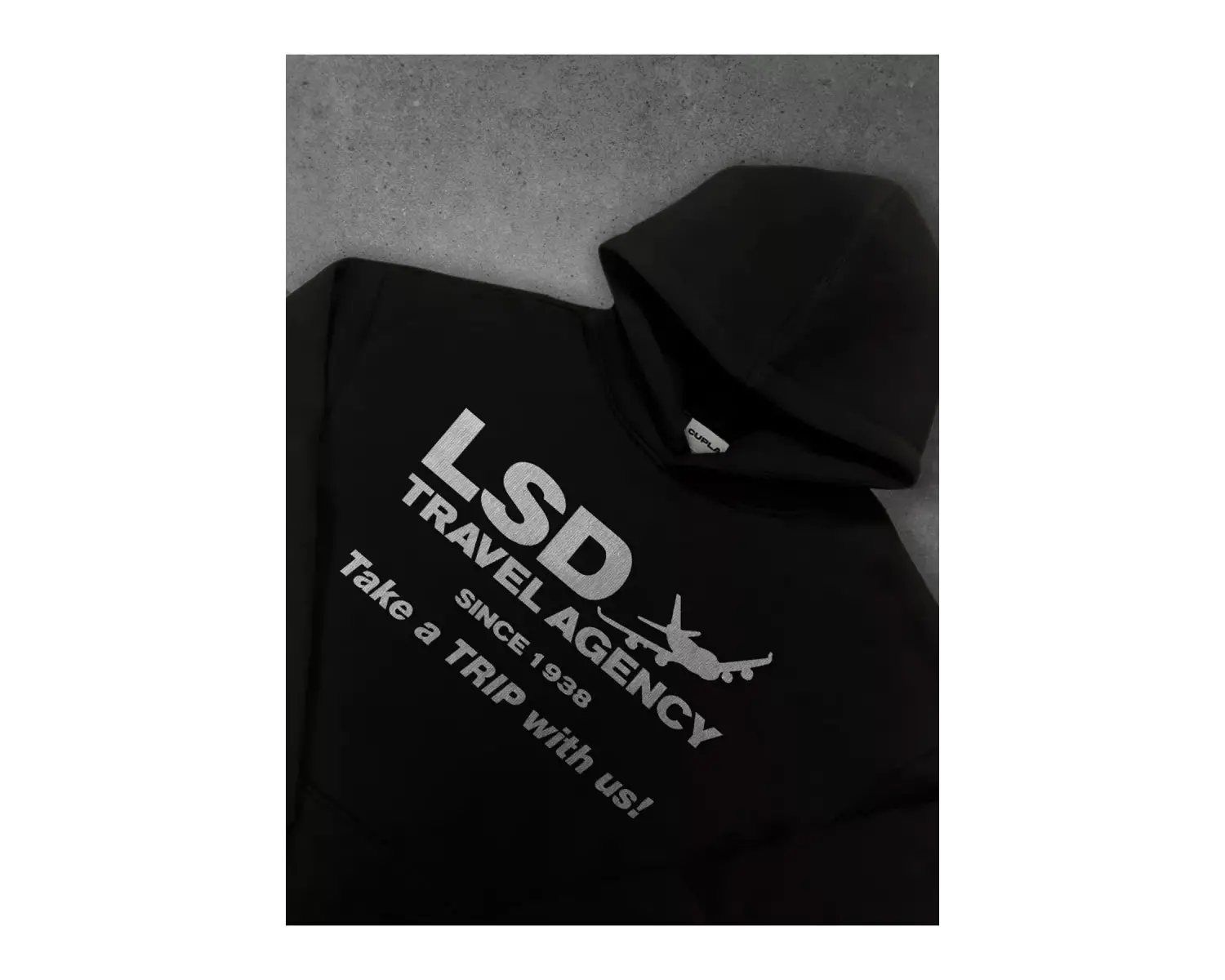 Unisex LSD Travel Agency Sweatshirt Siyah
