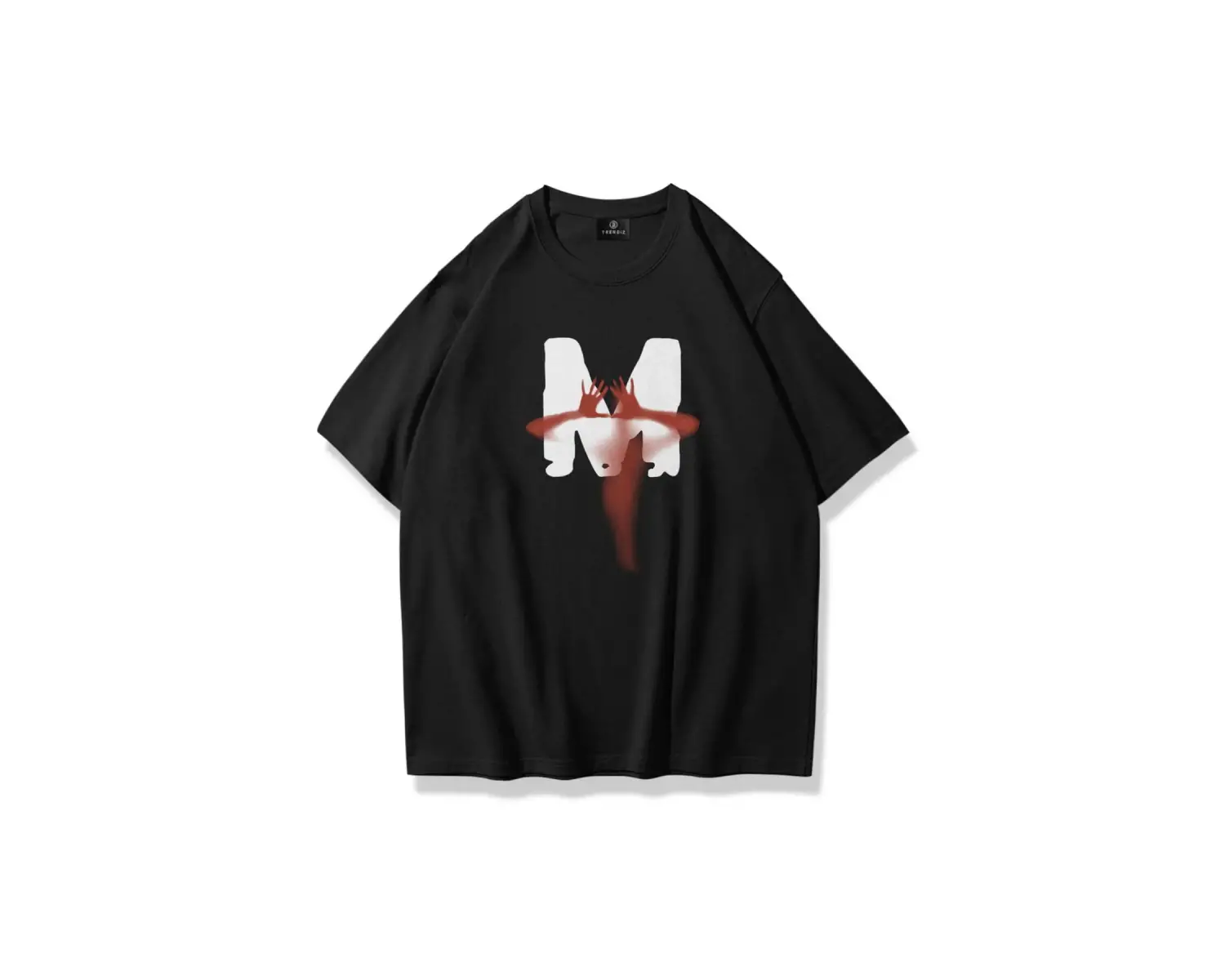 Unisex M Ghost Tshirt Siyah