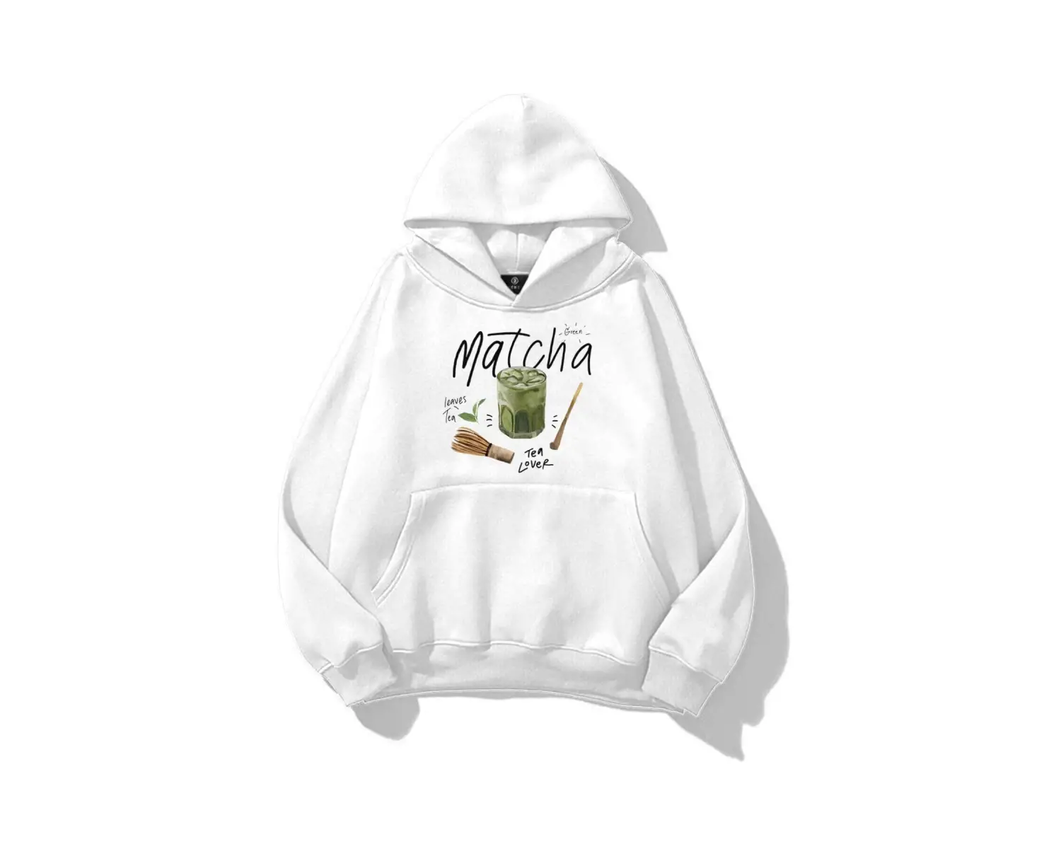 Unisex Matcha Sweatshirt Beyaz