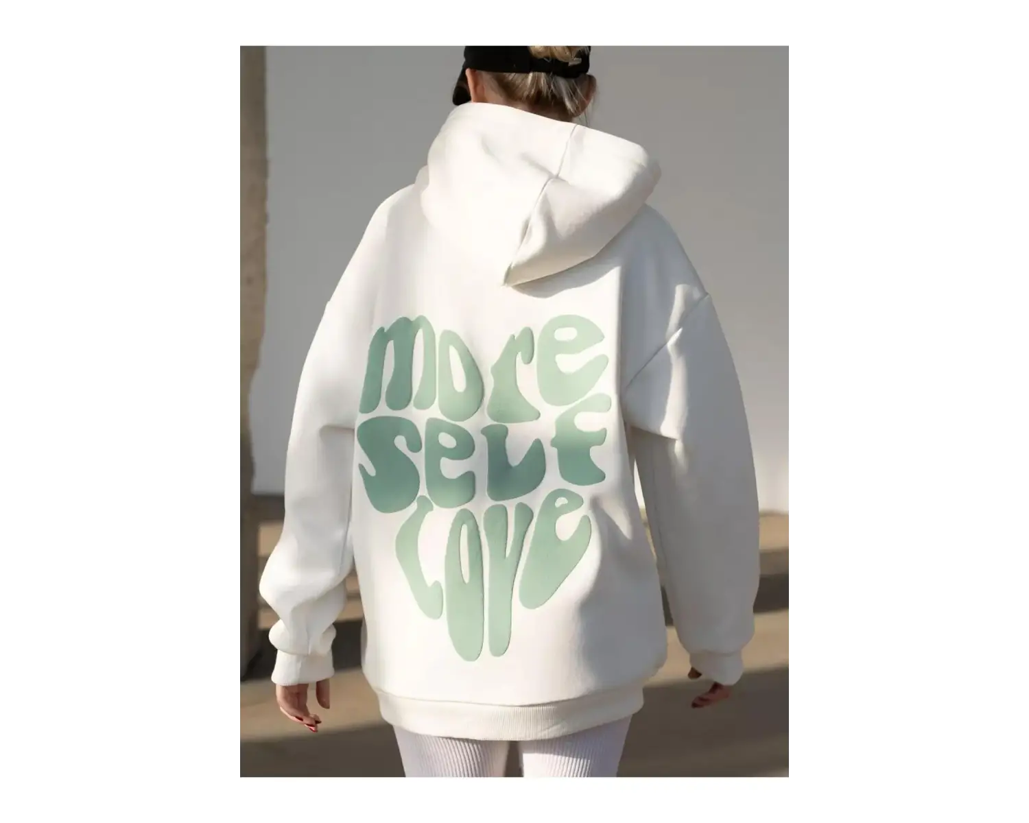 Unisex More Self Love Sweatshirt Beyaz