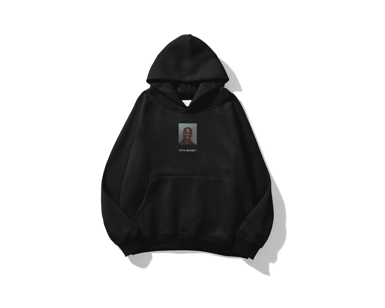 Unisex Mugshot Travis Scott Sweatshirt Siyah
