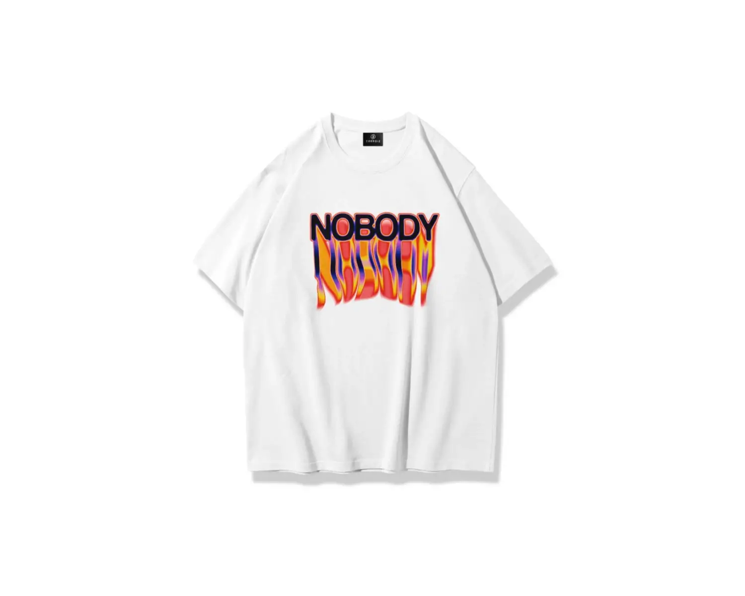 Unisex Nobody Tshirt Beyaz