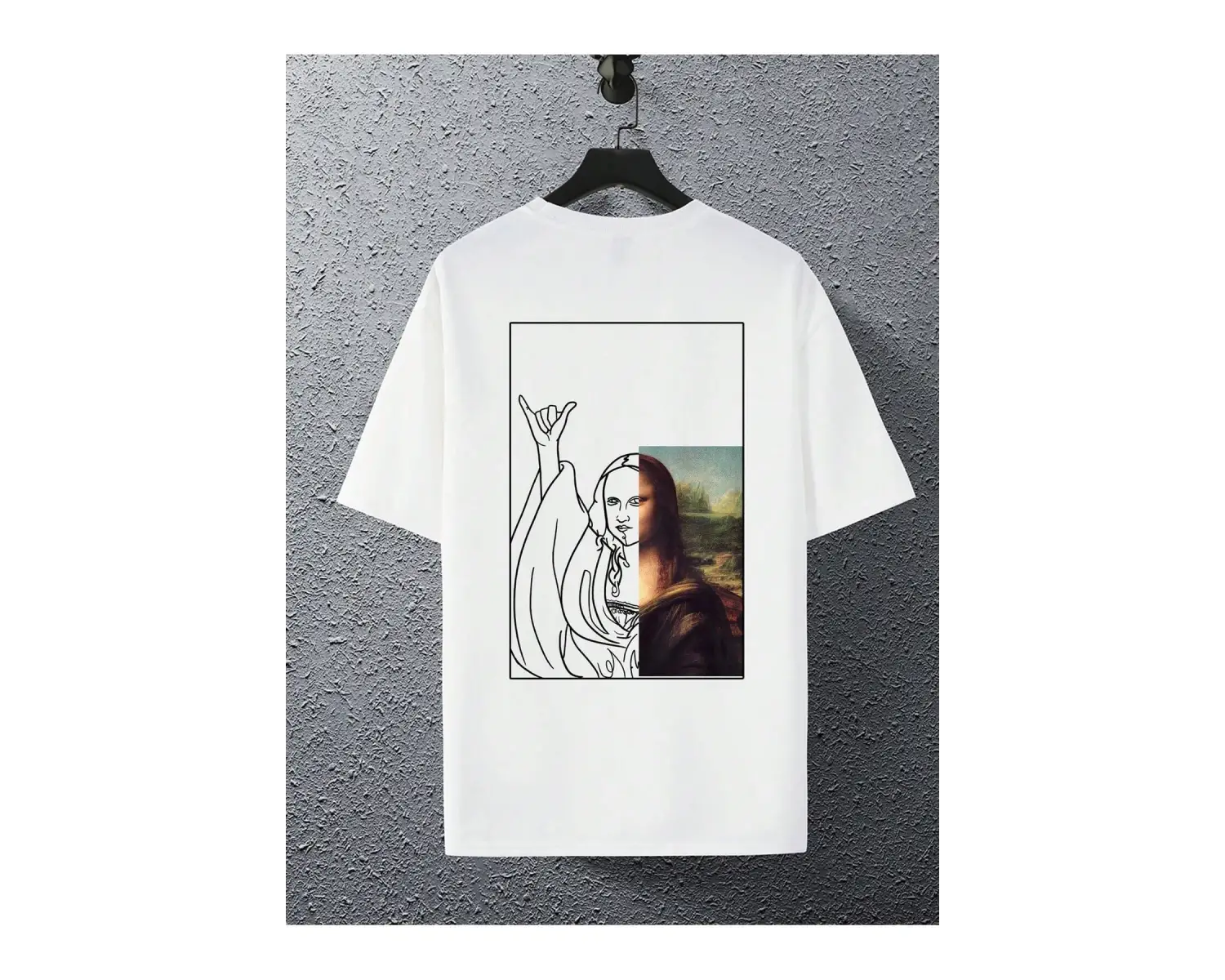 Unisex Oversize Kalıp Figürlü Grafik Harajuku Style