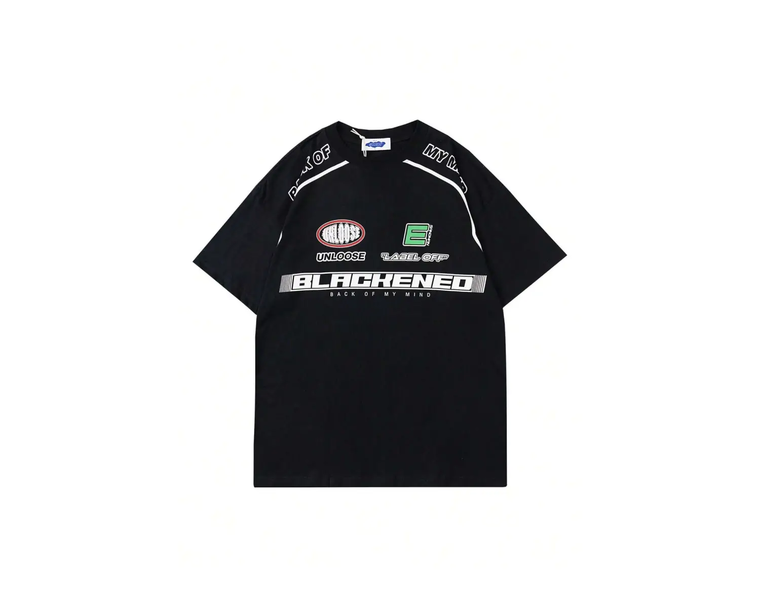 Unisex Oversize Kalıp Sloganlı Grafik Harajuku Style