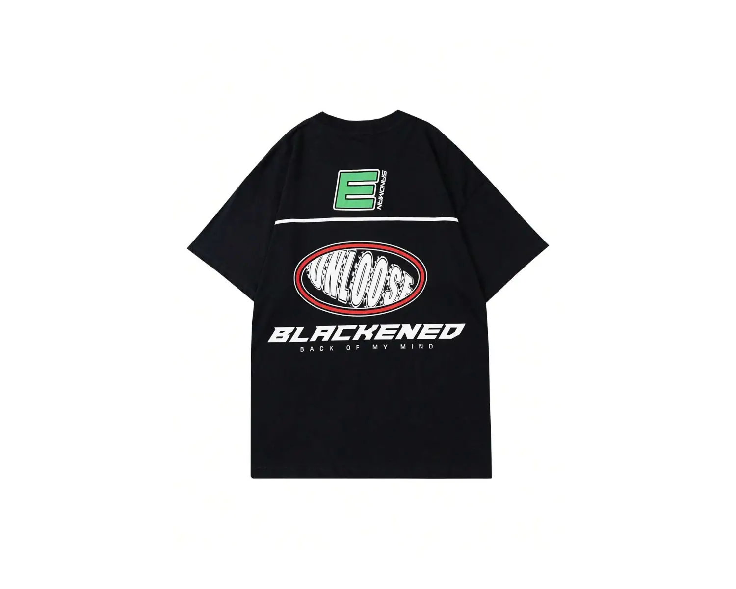 Unisex Oversize Kalıp Sloganlı Grafik Harajuku Style