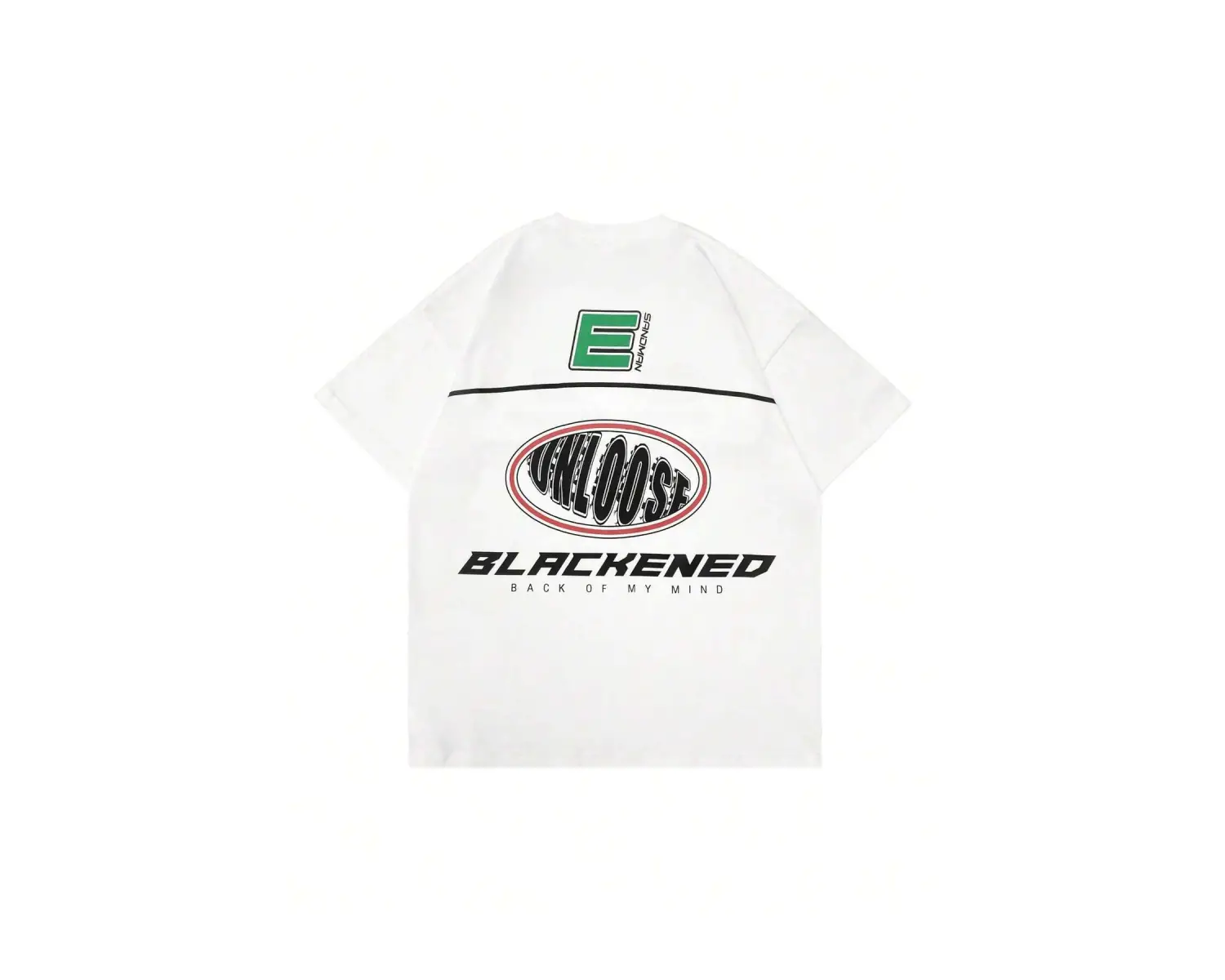 Unisex Oversize Kalıp Sloganlı Grafik Harajuku Style