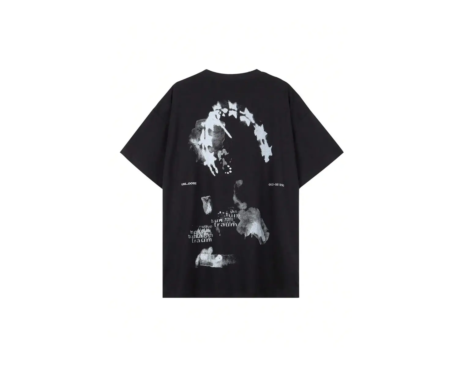 Unisex Oversize Kalıp Yıldız & Slogan Grafikli Harajuku Style