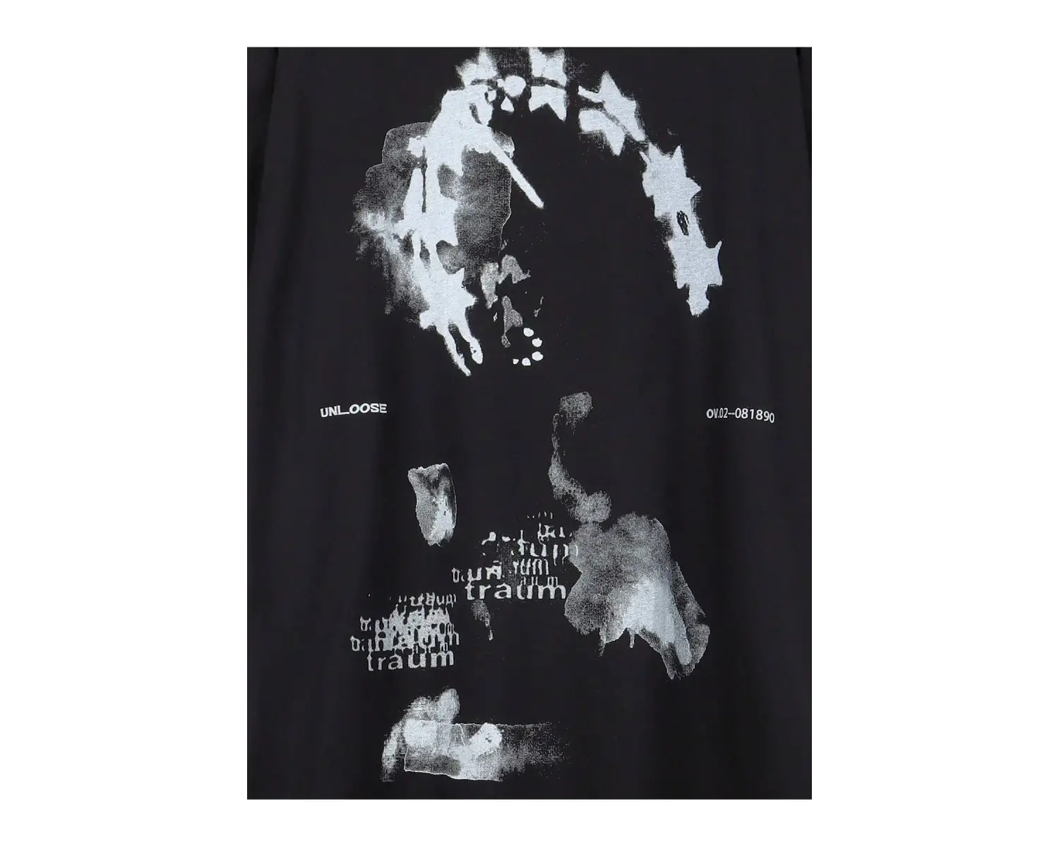 Unisex Oversize Kalıp Yıldız & Slogan Grafikli Harajuku Style