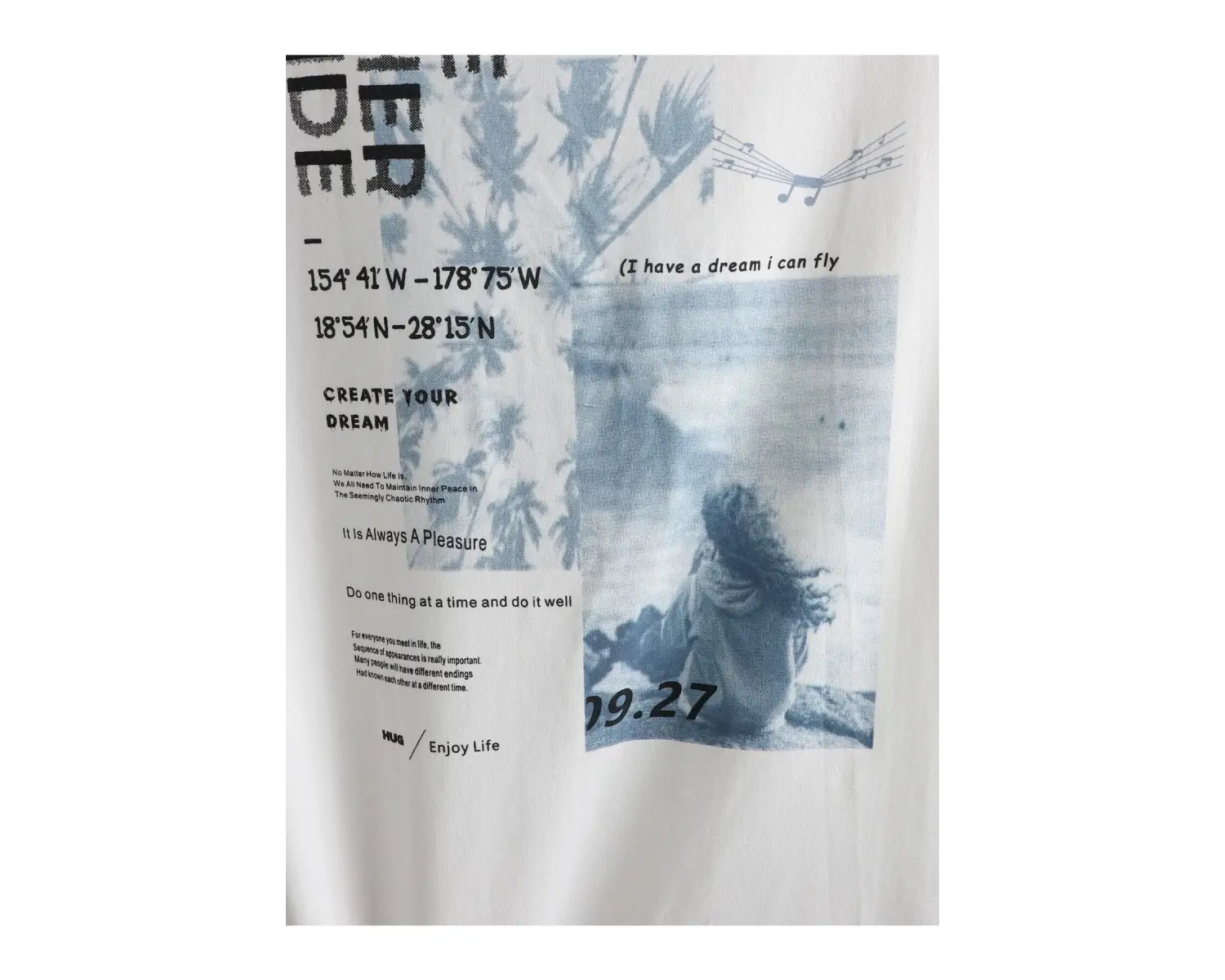 Unisex Oversize The Order Side Baskılı T-shirt