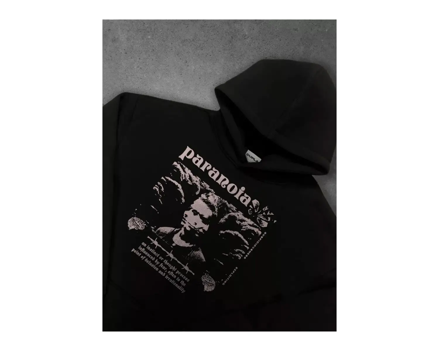 Unisex Paranoia Sweatshirt Siyah