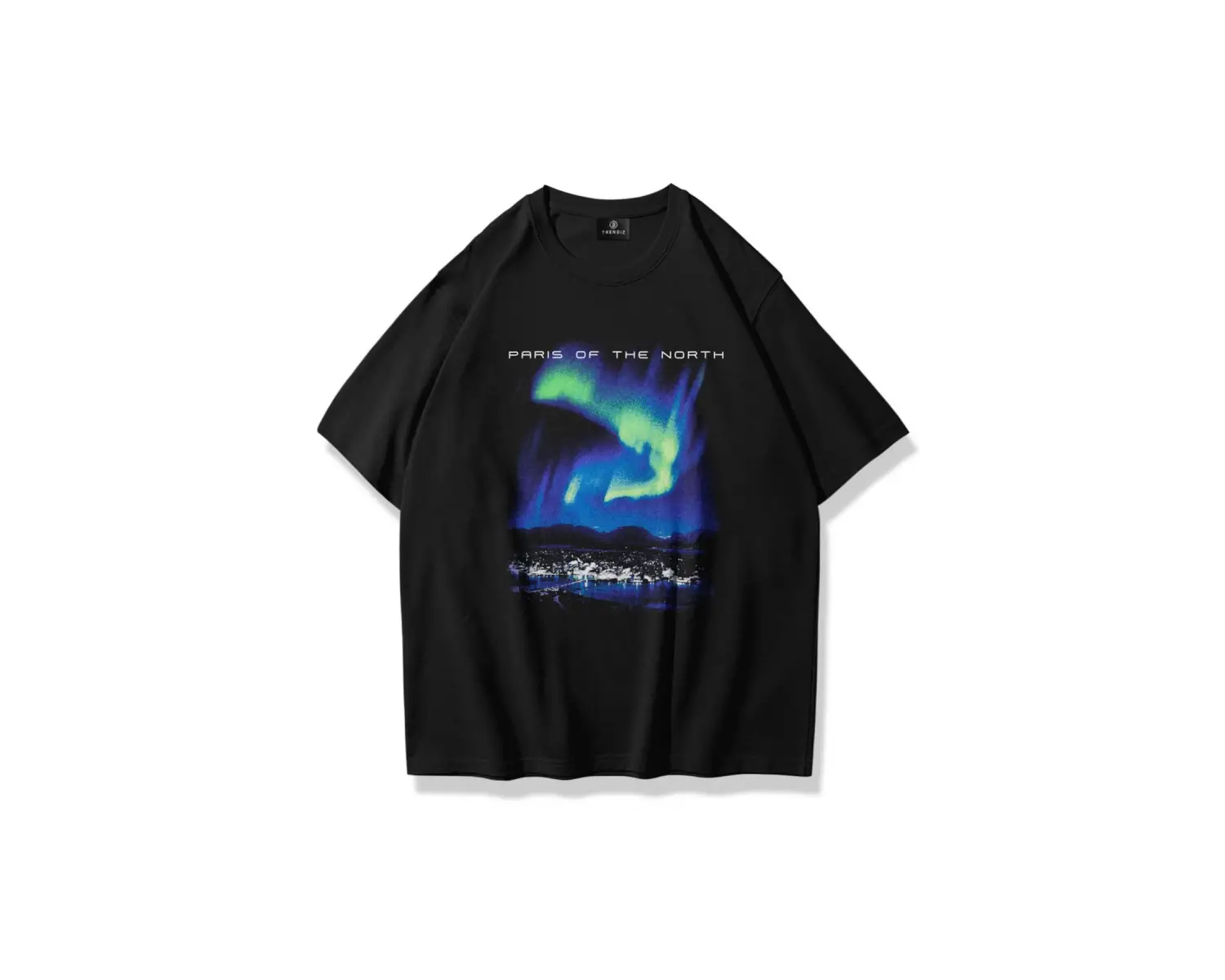 Unisex Paris Tshirt Siyah