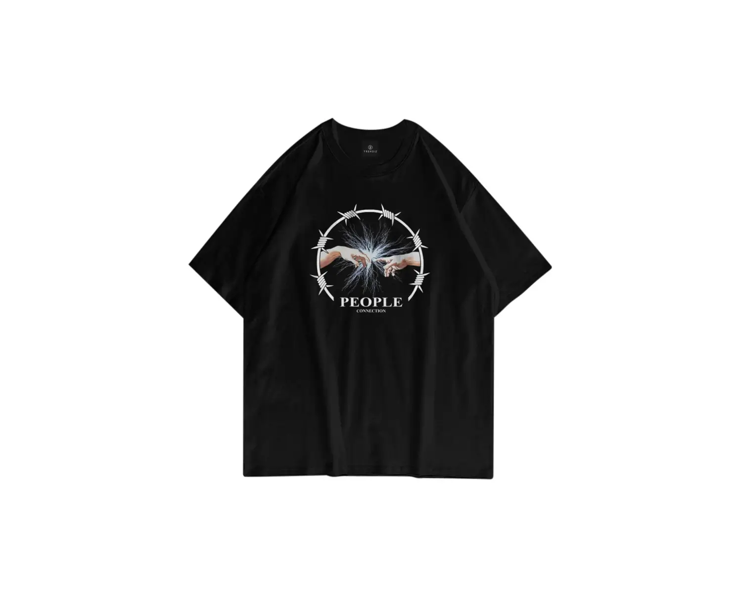 Unisex People Connection Siyah Tshirt