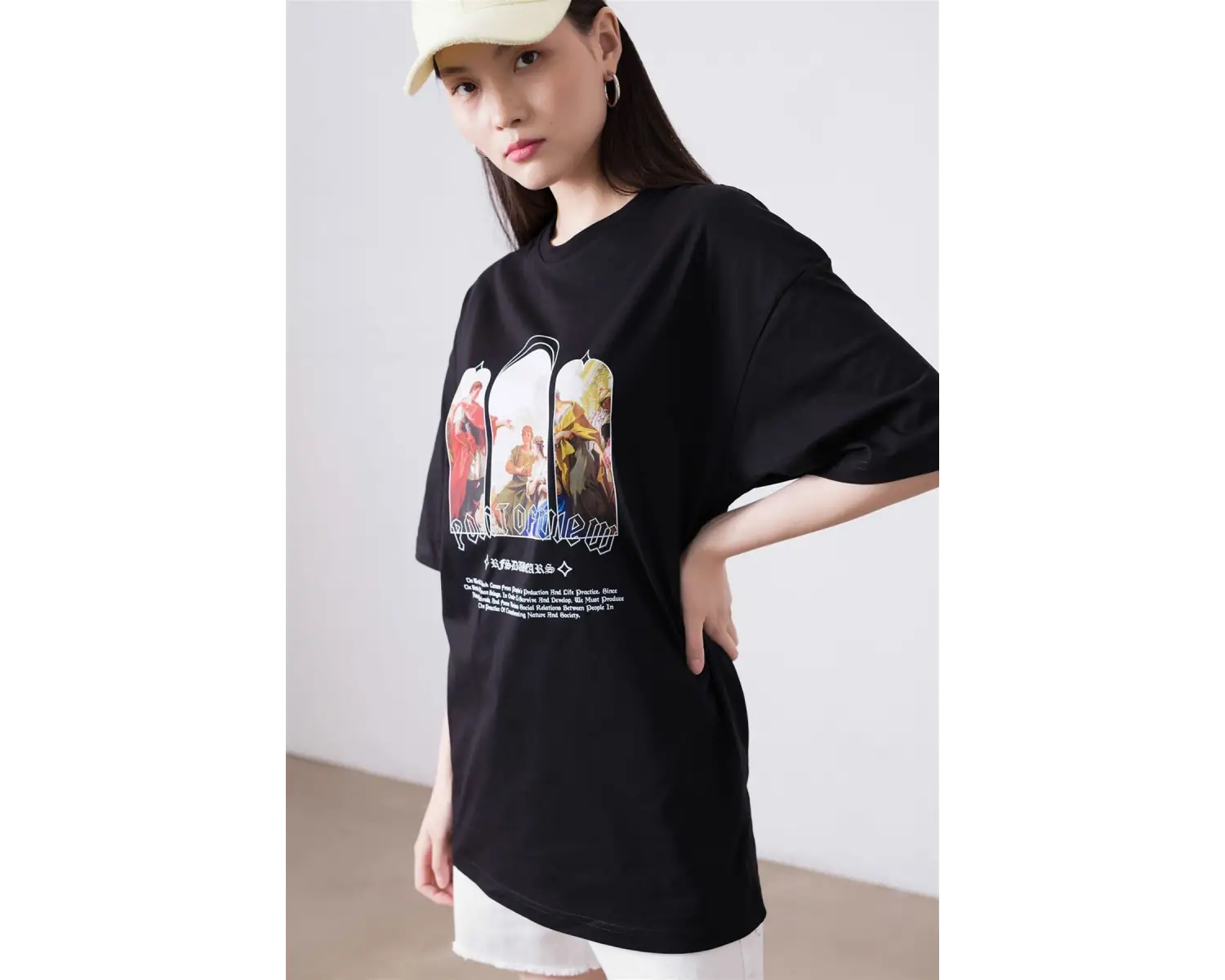 Unisex Point Of View Siyah Tshirt